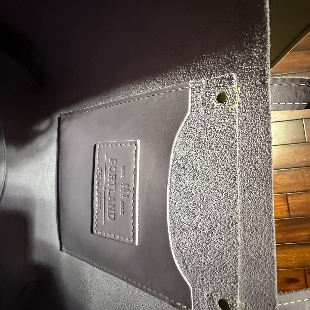 Portland Leather Goods Medium Crossbody Tote Lavender - Picture 7 of 14